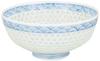 Hasami Ware Tanshin Kiln Rice Bowl Large Crystal Blue Sea Wave Pattern 404511