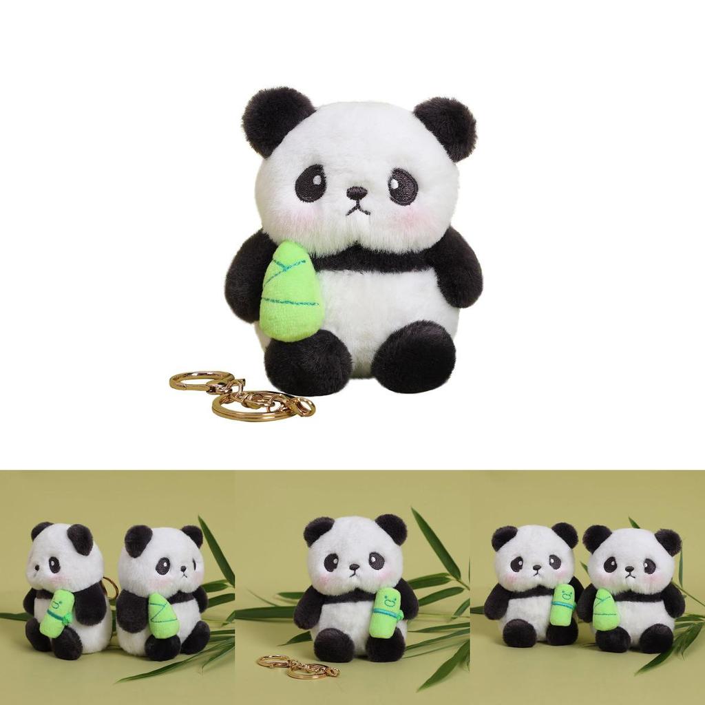 Adorable Panda Plush Keyring With Magnetic Circles For Kids Bag Decor And Gift