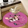Gizmo,Pink Car Chair mat Round Rug Office carpet, Non slip, Suitable for Living Rooms, Bedrooms,Decor1205866a