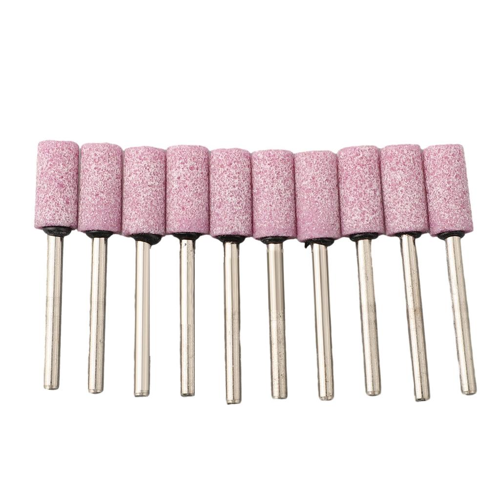 Абразивный камень с плоской головкой, цилиндрический, оранжевый