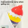 Игрушки Бутылочка с Пузырями Мини Форма Мороженого Портативная Бутылочка с Пузырями Непроливайка Перевернутый Дизайн Машинка Выдуватель для Детей Игры на Открытом Воздухе Пикник Веселье Вечеринка