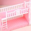 Doll Toy European Furniture Style Bunk Bed Double Bunk Bed Girl Birthday Toy