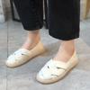 2024Натуральная кожа балетки женские Оксфорды туфли лоферы однотонные белые туфли женские новое поступление повседневные балетки женские туфлиhj76