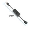 2 шт. USB-кабель с переключателем ВКЛ/ВЫКЛ, удлинитель кабеля, тумблер для USB-лампы, USB-вентилятора, блок питания, прочный адаптер, USB-гарнитура, светодиод