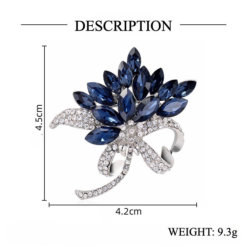 Брошь Moran Crystal Bouquet, женская, элитная мода, инкрустированная бриллиантами, аксессуары для одежды, брошь, булавка