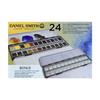 Daniel Smith Solid Watercolor Paint Extra Fine 24 цвета, набор из полукастрюли с металлическим футляром и 24 пустыми контейнерами 285650113
