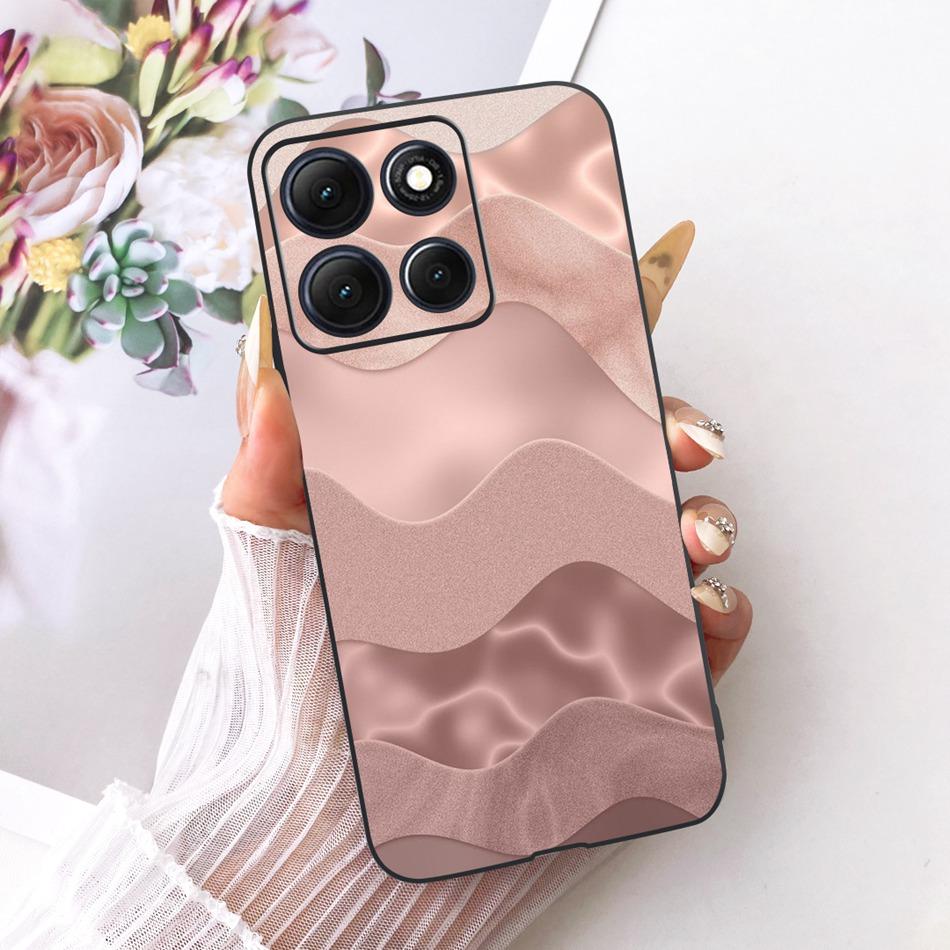 For Motorola Moto G86 Power Cute Flower Butterfly Cat Painted Case For Moto G86 G86Power Black Silicone Soft Phone Cases