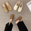 Mules Slippers Women Shoes Khaki Casual Slippers Flat Cover Toe Slides Platform Loafers Comfortable Versatile Women's Pantofle
