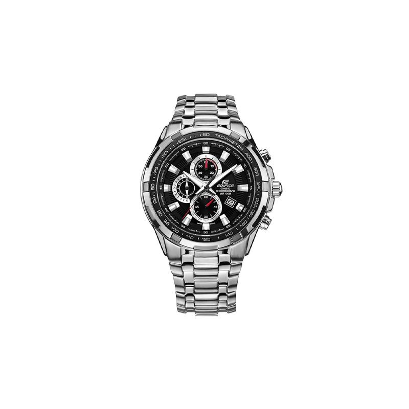 Casio Серия EDIFICE Классический Спортивный Водонепроницаемый Хронограф Кварцевый Механизм Стальной Браслет Японские и Корейские Часы Мужские EF-539D-1A