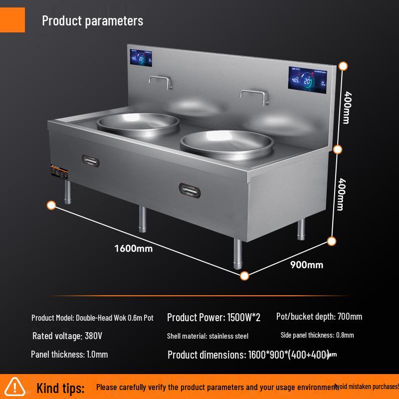 Kelaiheng High-Power Commercial Induction Wok Cooker for Hotels and Schools