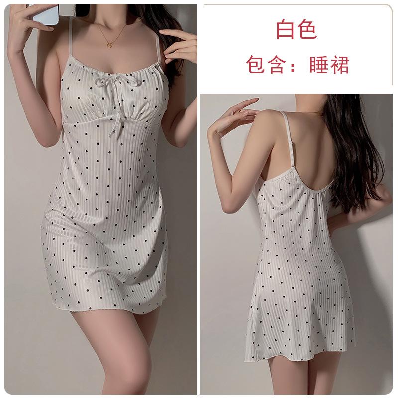 Women's Print Deep V Comfy Padded Cami Sleep Dress Lounge Set
