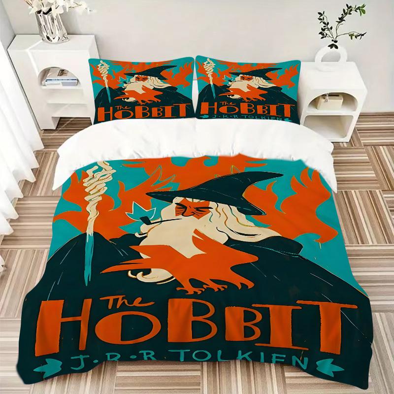 3pcs The Hobbit Duvet Cover Set, 1 Duvet Cover + 2 Pillowcases (No Insert), High-Definition Print for All Seasons,Durable yy251103001