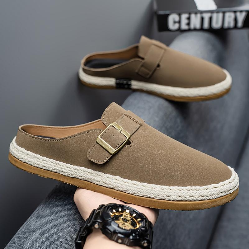 Мужские тапочки Повседневная уличная летняя обувь Дышащие кроссовки для ходьбы, пеших прогулок, шлепанцы Роскошные домашние дизайнерские лоферы