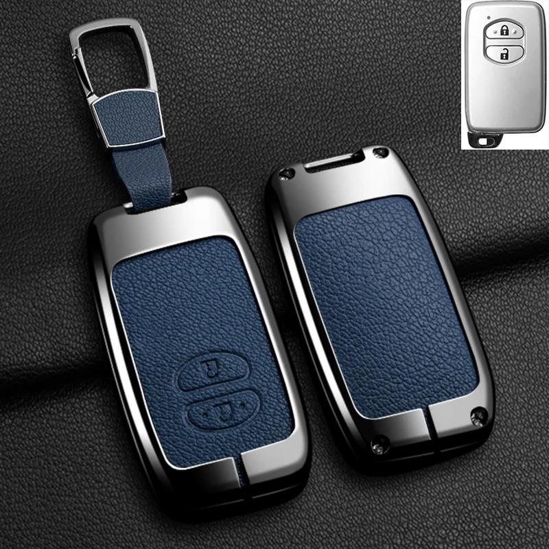 Interior Mouldings Alloy Car Key Case Cover Shell Fob For Toyota Prius 30 Alpha Aqua Land Cruiser Auris For Lexus LC 200 2012 -