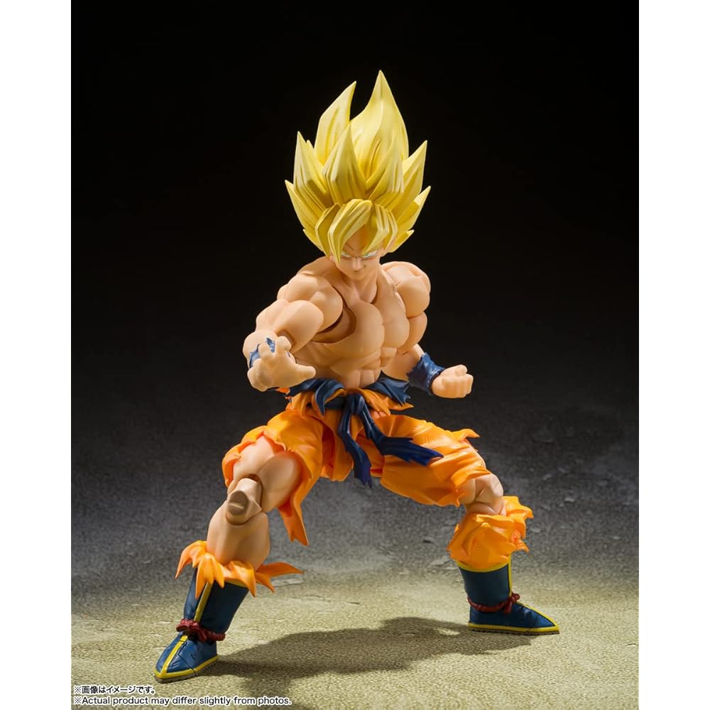 СТРАНЫ ТАМАШИИ Ш. Фигурка Dragon Ball Super Saiyan Goku от Figuarts 145 мм ABS ПВХ Окрашенная Подвижная Фигурка