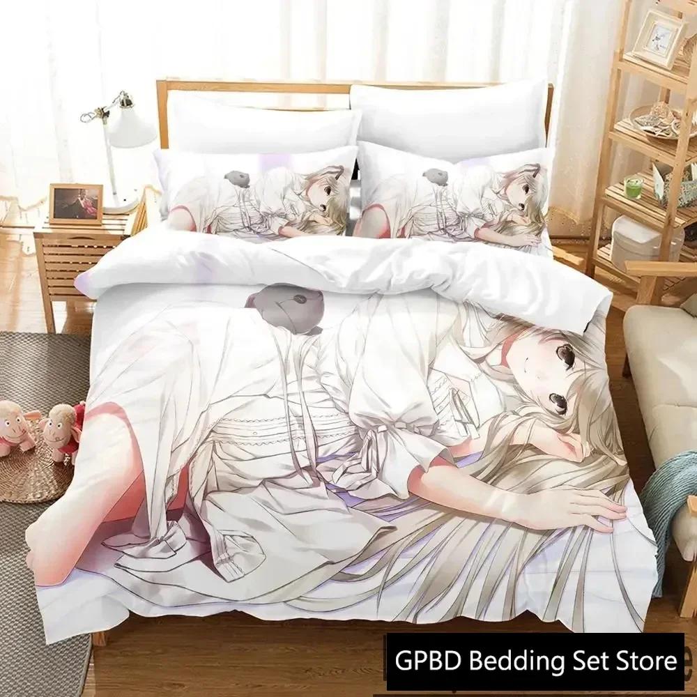 Anime Yosuga No Sora Comfortable Duvet Quilt Cover Pillowcase Bedding Set Children Bedroom Decoration Home Textile