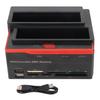 HDD Docking Station Dual Bay 480Mbps USB2.0 To SATA IDE Clone Function Hard Drive Reader for
