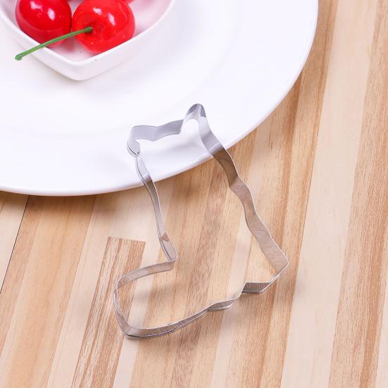 4 шт. Милый кот из нержавеющей стали формочки для печенья DIY Фондант Кондитерские Изделия Форма для печенья