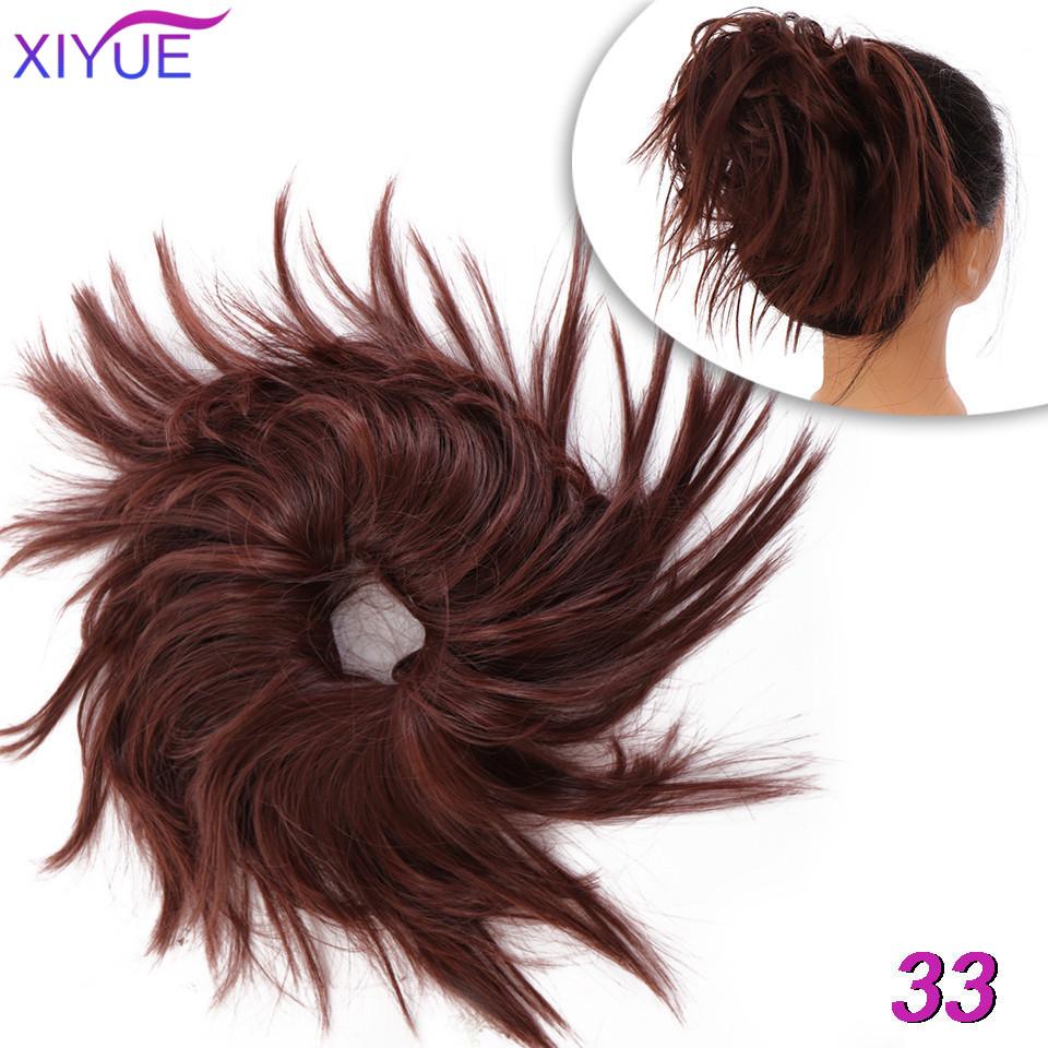 Синтетический шиньон, грязная резинка для волос, резинка для волос, пучок, вьющаяся прическа, шиньон, высокотемпературная накладная резинка для волос, пончик, накидка, хвостик