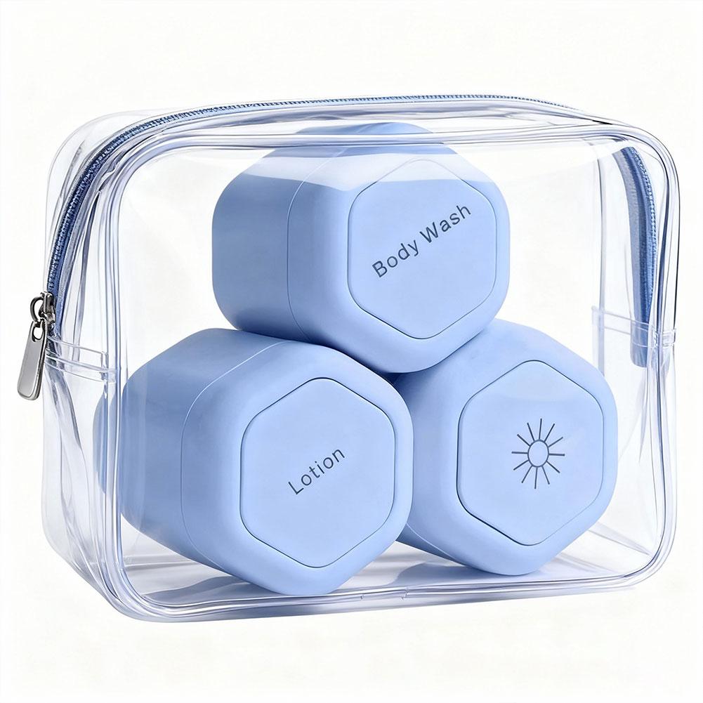 3 шт./лот Магнитные Дорожные Многоразовые Бутылочки Контейнер Уход за Телом Капсула Портативный Косметический Диспенсер Для Путешествий Пустые Контейнеры