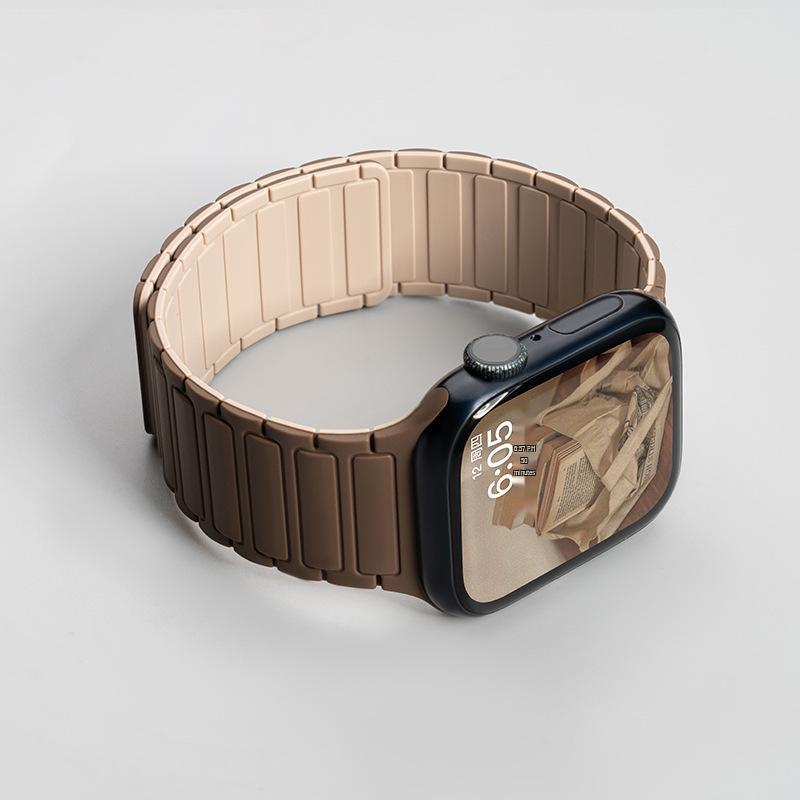 Силиконовый ремешок Jingyi для Apple Watch S7/S8/S9/S11 и iWatch10 с магнитной застежкой