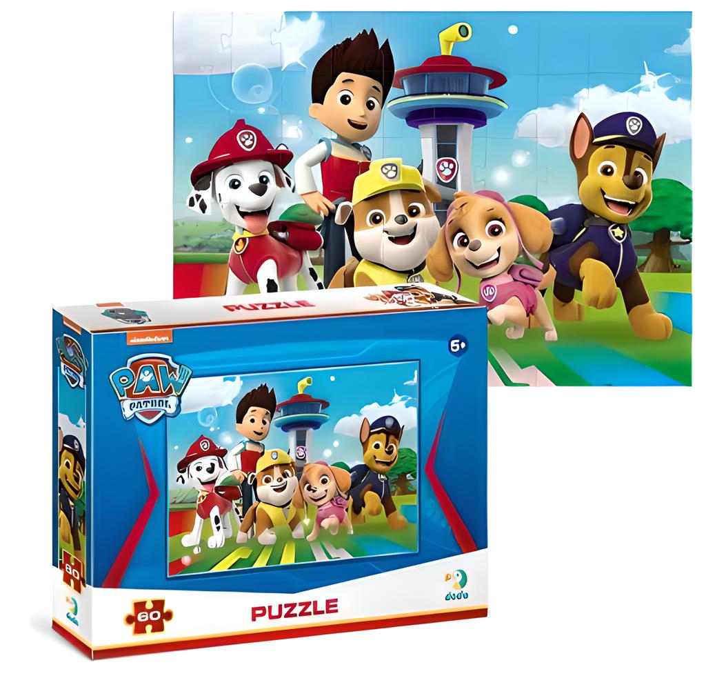 Puzzle Psi Patrol 60 Elementów Paw Patrol Kolorowa Układanka Dla Dzieci