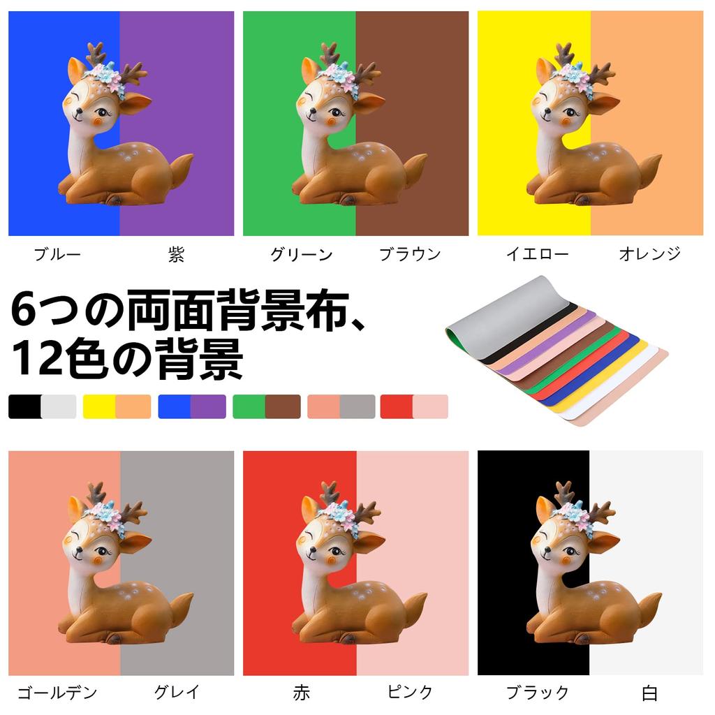 PULUZ Photography Простая студийная фотография Регулируемая фотография 96 ярких светодиодных лампочек 6 фоновых бумаг 12 фотографий Легко для