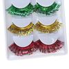 2 Box Exaggerate Colored False Eyelashes Lashes Extension 3D Curled Lashes Shiny Eyelashes  Women