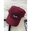 Vintage Spotted Dog Embroidered Baseball Cap Children Spring Summer Versatile Street Plum Color Cap Tide