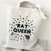 Сумки для продуктов Эко-сумка для многоразового использования с изображением мультяшных животных-крыс Сумки-шопперы Повседневная мода Горячая распродажа Женские сумки для покупок