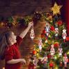 20Pcs Christmas Wooden Nutcracker Soldier Xmas Tree Hanging Ornaments 2025 Christmas Party Home Decoration 2026 New Year Gifts