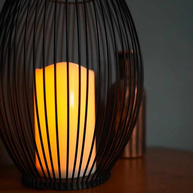 Светодиодная имитация свечи в скандинавском стиле, чрезвычайно простая декорация из кованого железа, ночник, креативные домашние поделки для кафе и ресторанов