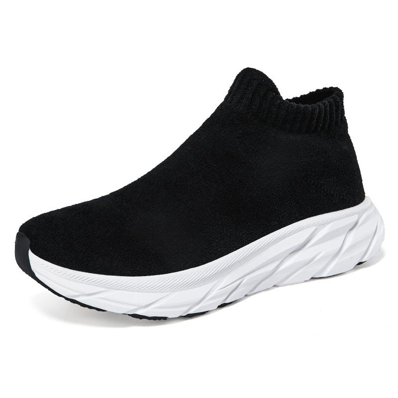 Осенне-зимние замшевые кроссовки мужские и женские бархатные туфли на платформе повседневные пара теплые хлопковые ботинки короткие ботинки в наличии