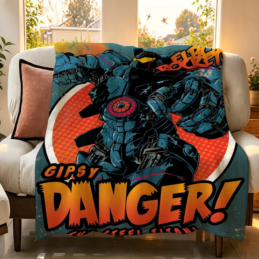 Movie P Pacific R Rim Throw Flannel Throw Blanket Suitable for Sofa Living Room Bedroom