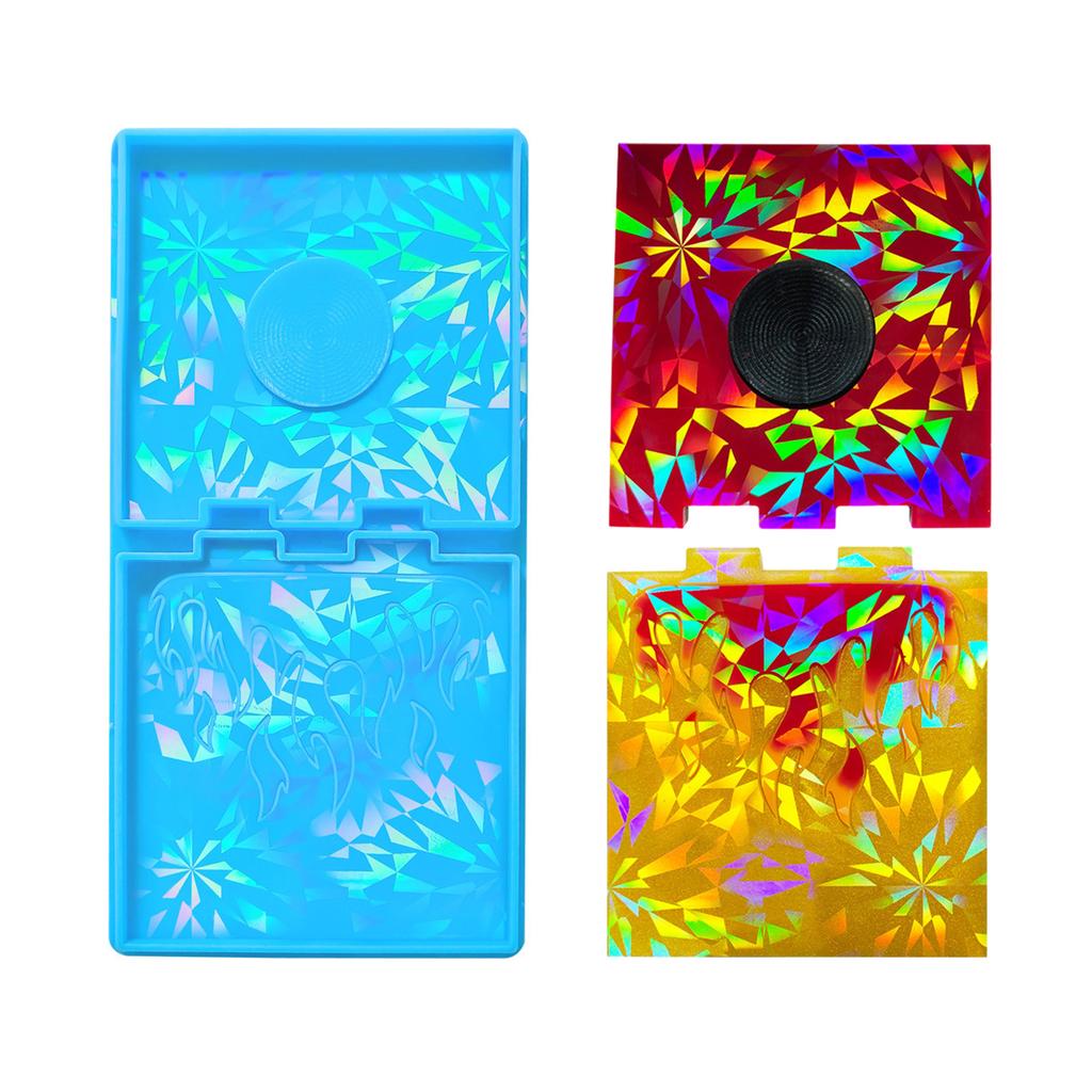 Силиконовая форма для подсвечников, сделай сам, формы для основания свечи из смолы, голографический узор пламени, формы для подсвечников, домашний декор