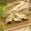 Betta Fish Cave Aquarium Hideout Cave, under Gravel Tunnel Natural Look, Shrimp Hiding Spot Tank for Betta, Guppy, Shrimp, Small Cichlid Freshwater