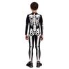 Digital Printed Skeleton Halloween Children's Costumes Men's and Women's Tights One-Piece