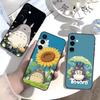 Мультяшный E-Totoro-ES Чехол для телефона Samsung Galaxy A73,A72,A71,A70,A52,A51 Другие Мягкий Черный Чехол