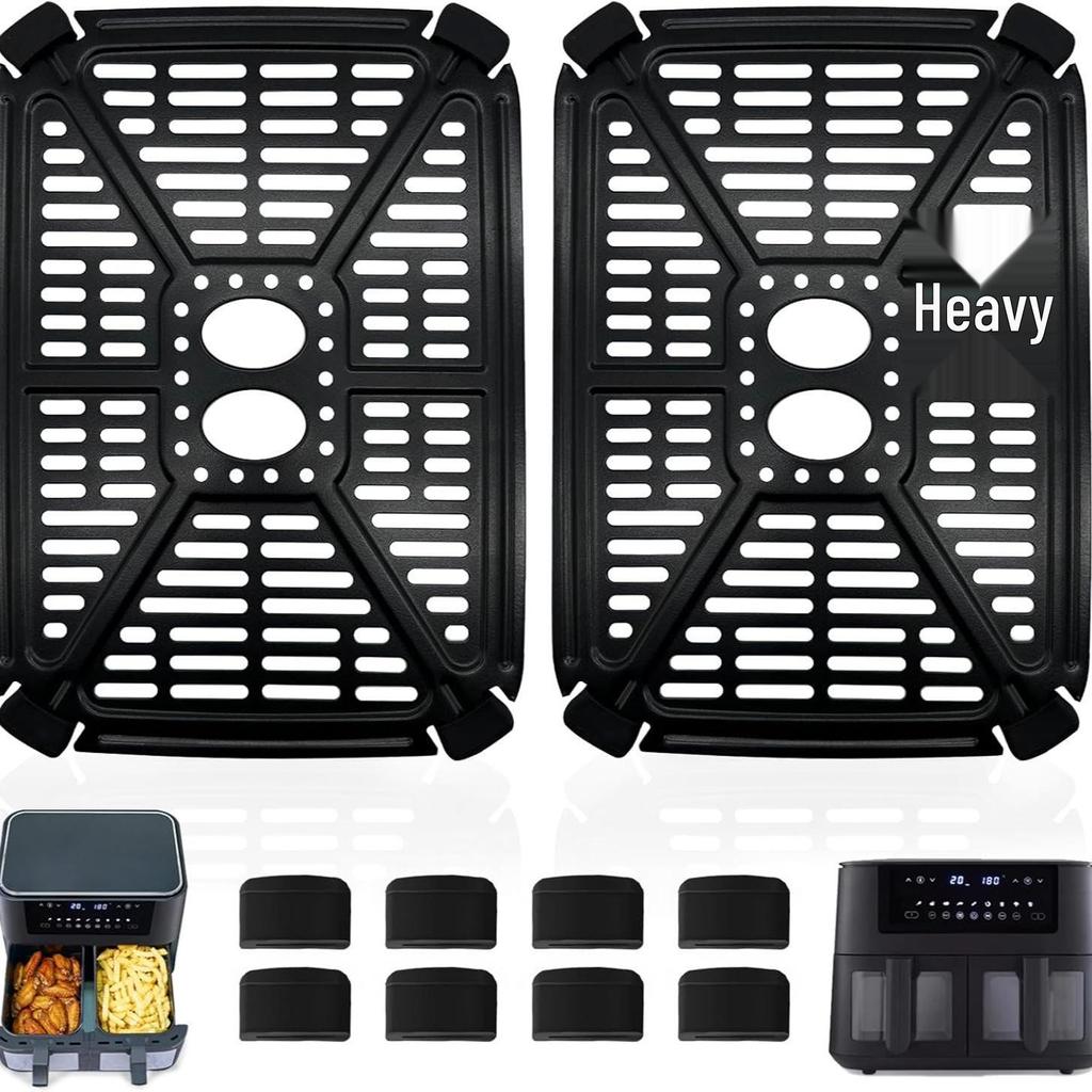 Holstein Housewares 4.4QT Air Fryer Double Basket Rack & Oil Separator