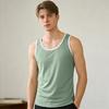 Мужская майка без рукавов с круглым вырезом, шелковая, для мышц, прохладная, дышащая, влагоотводящая, летняя
