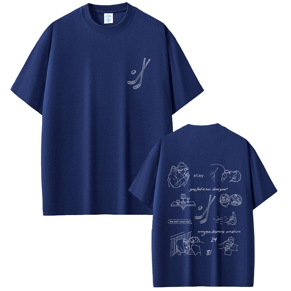 Heated Rivalry Shane Hollander Ilya Rozanov Hollanov 2481 Graphic Tshirt Male Casual Cotton T Shirts Men Women Vintage Top