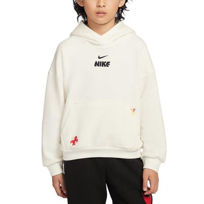 FW25 Спортивная одежда Club Fleece Год Лошади Ограниченная серия Мягкая Удобная Худи-пуловер С длинным рукавом Детские топы IQ3934133