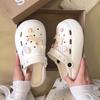 Thick-soled Hole Shoes Women's New Summer Wear Bag Head Cool Slippers Women's Non-slip Cute Cartoon One-pedal Slippers