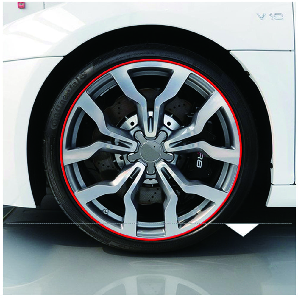 8 м/рулонные лезвия обода автомобиля, цветные защитные диски для колес, декоративная полоса, защита для шин, резиновая накладка, накладка, защита для шин