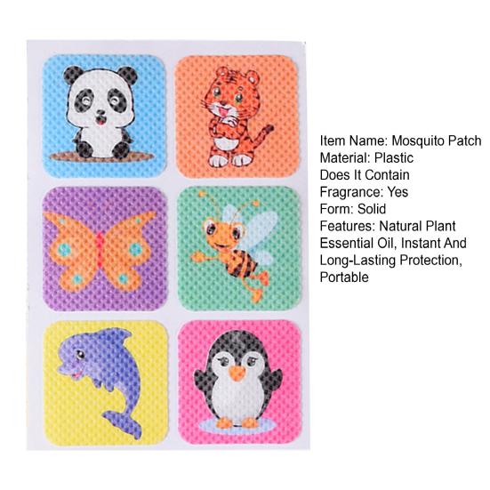 10 Листов Репеллентных Пластырей-Наклеек от Комаров Мгновенная Долгосрочная Защита Натуральное Эфирное Масло Растений Насекомое Пластырь Безопасный для Детей Женщин На Улице