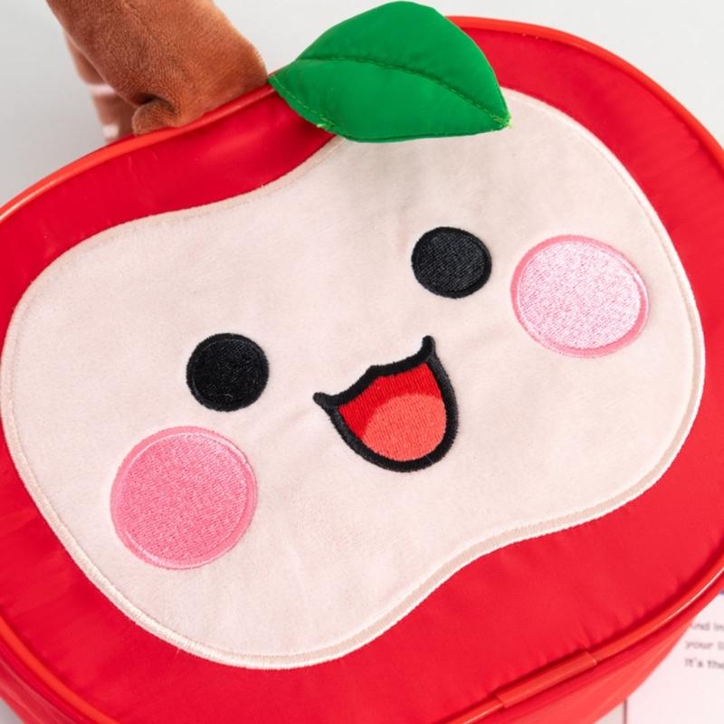 Полиэстер Водостойкая Сумка с Дизайном Яблок Просторный Органайзер для Организации Макияжа Сладостей Незаменимая Вещь для Путешествий