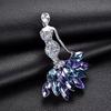 High-End Brooch, Actress Crystal Diamond Mermaid Design Sense, Corsage Temperament Coat, Suit Pin Accessories