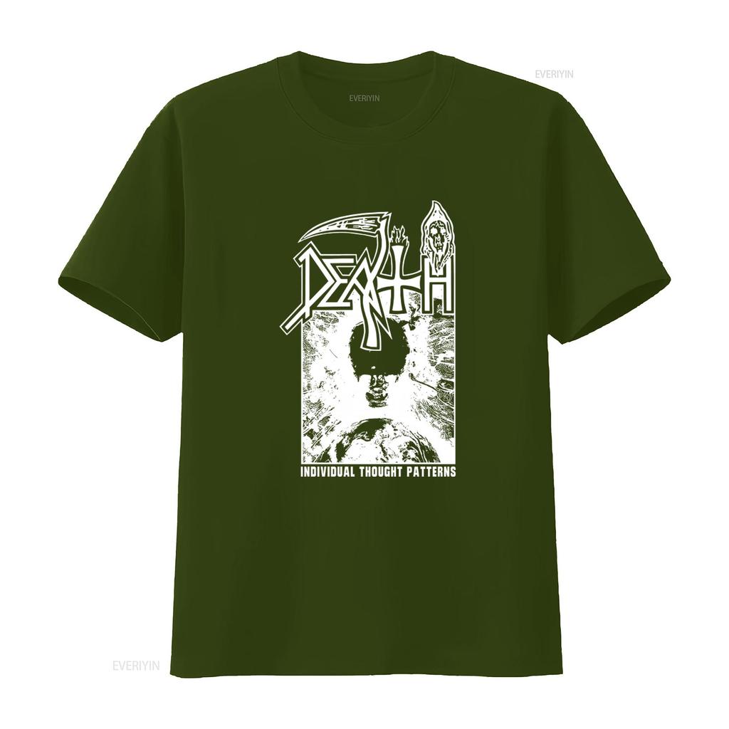 Mens Death Individual Thought Patterns Print T Shirt Xxx Large vintage Washed Breathable homme Comfortable fashion Versatile