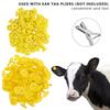100pcs Animal Ear   Plastic Identification Card Anti Lost Marker for Farm Cattle Sheep Pigs