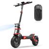 Electric Scooter Adult iScooter 12" 1200Wx2 Dual Motor Full Shock Absorption 48V 20AH Max Range 70Km Load 150Kg Black Ix8